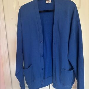 Blue Cardigan Sweater